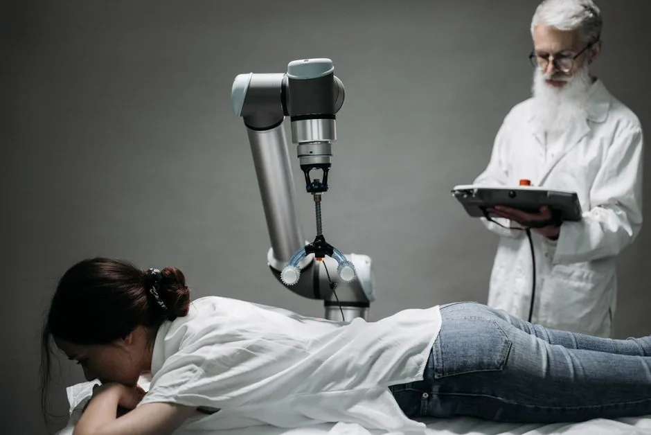Business manager reviewing integrated AI-driven dashboard that synchronizes Amazon, Shopify, and ad data for health brand decision making