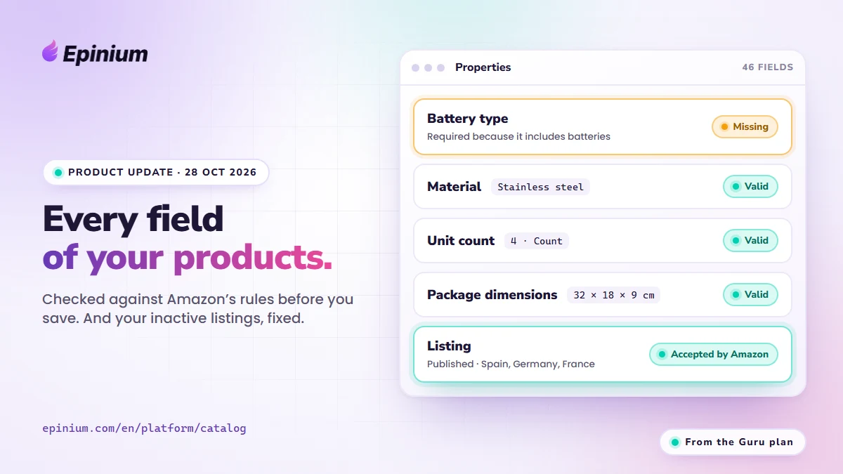 Epinium updates: edit every field of your products and fix your listings